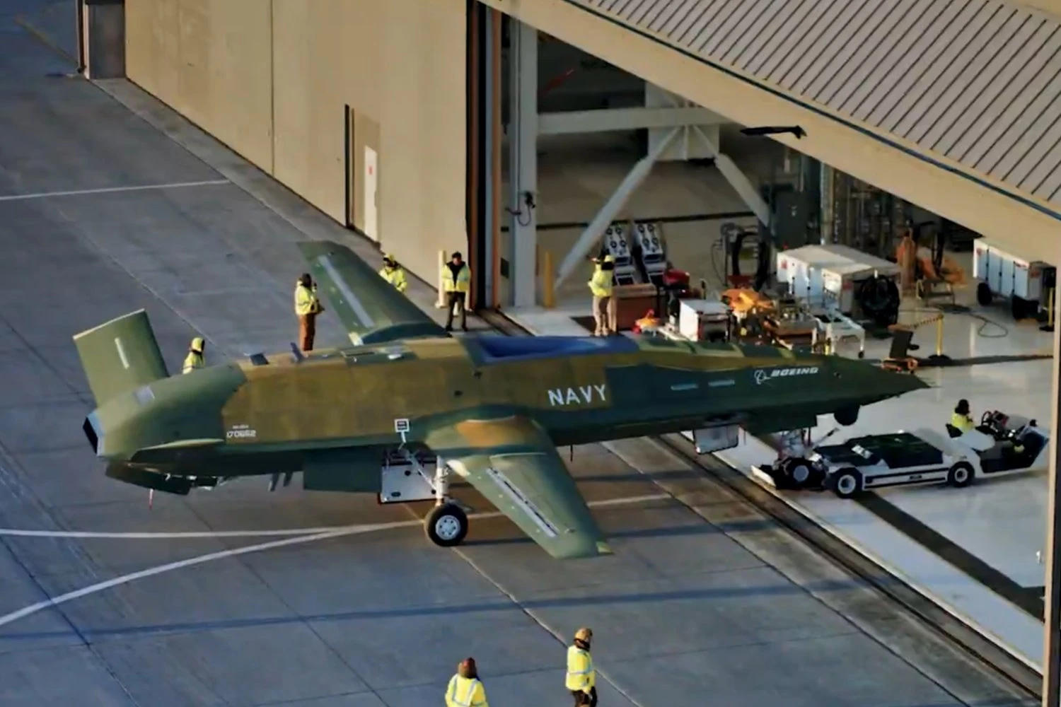 First production MQ-25 for the US Navy (Boeing)