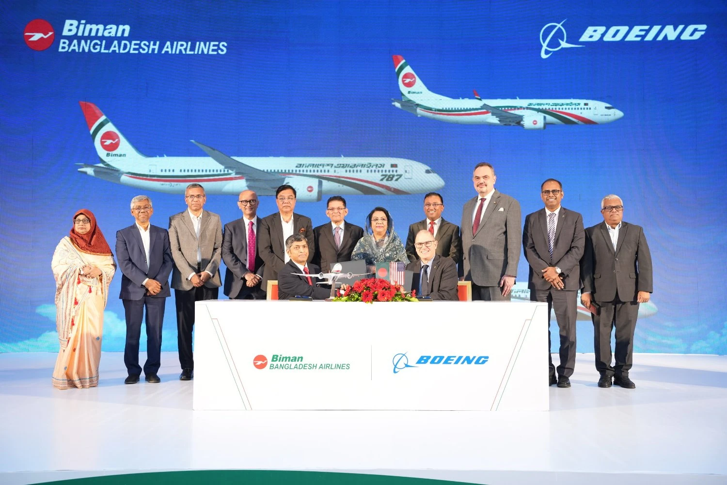 Boeing and Biman Bangladesh Airlines announce the national carrier has placed its largest-ever order