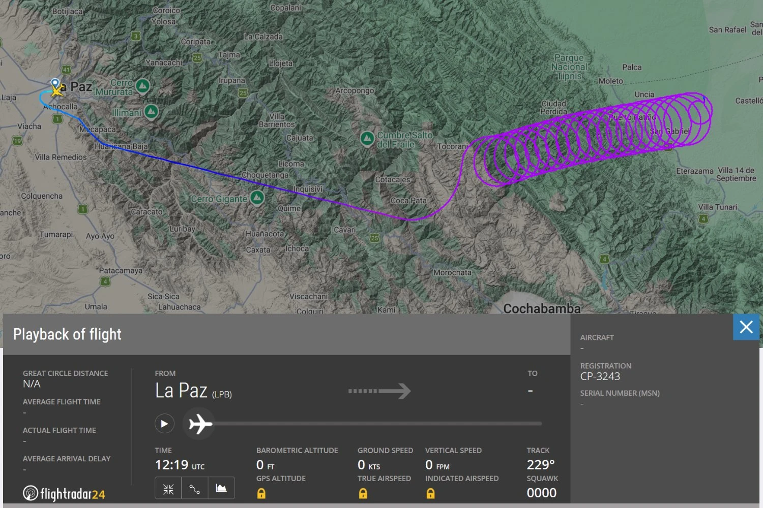 Flight with circular patterns caught attention on social media