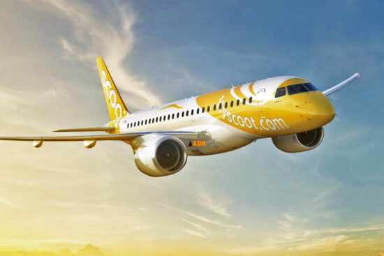 Scoot, a subsidiary of Singapore Airlines, will lease nine E190-E2 jets ...