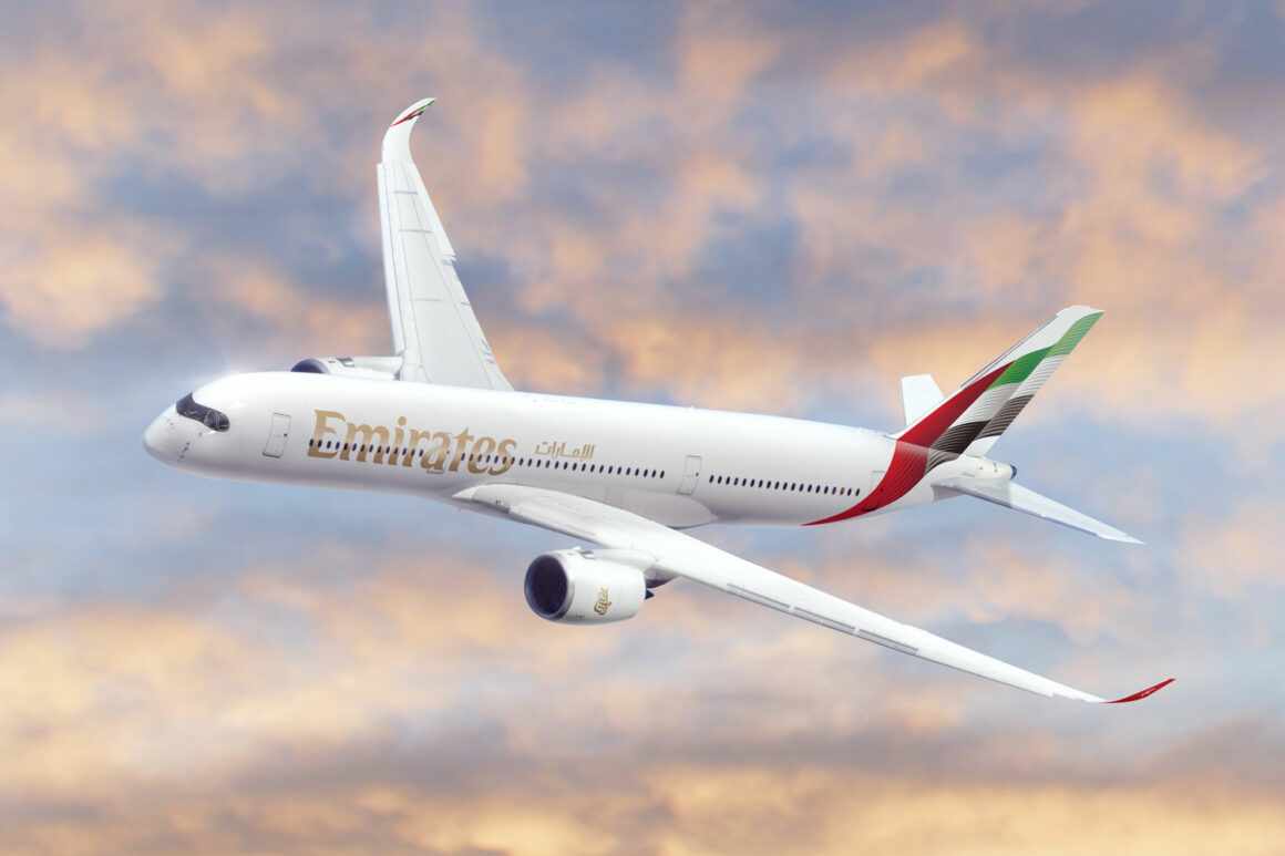 Emirates Airbus A350-900 rendering