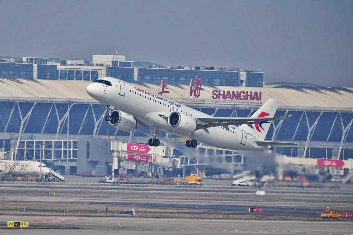 The 5th COMAC C919 of China Eastern Airlines, registration B-919F