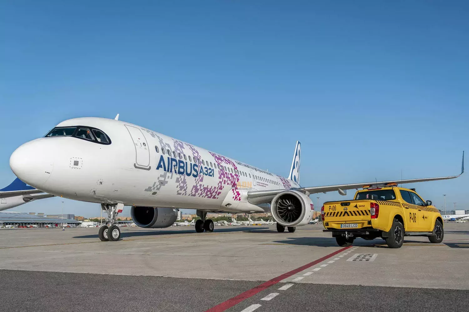 Airbus A321XLR test aircraft in Madrid