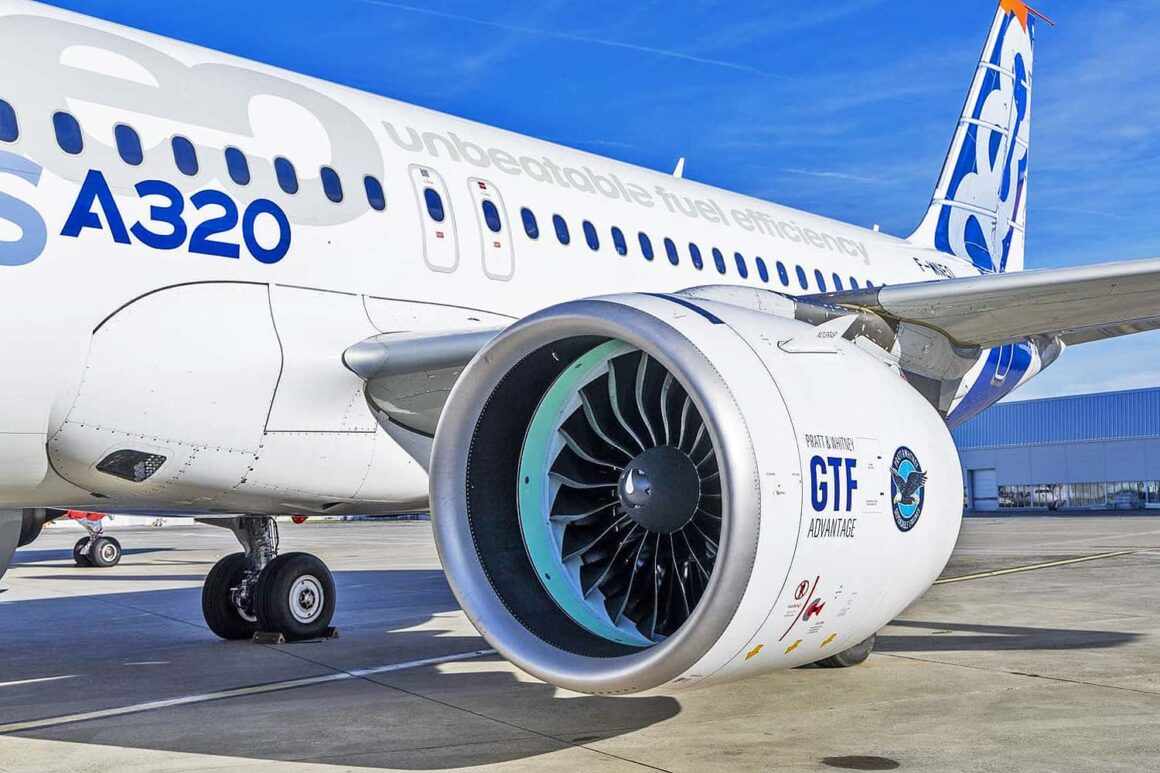 GTF engine on the A320neo