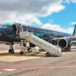 The E195-E2 Tech Eagle pays a visit to Luxair