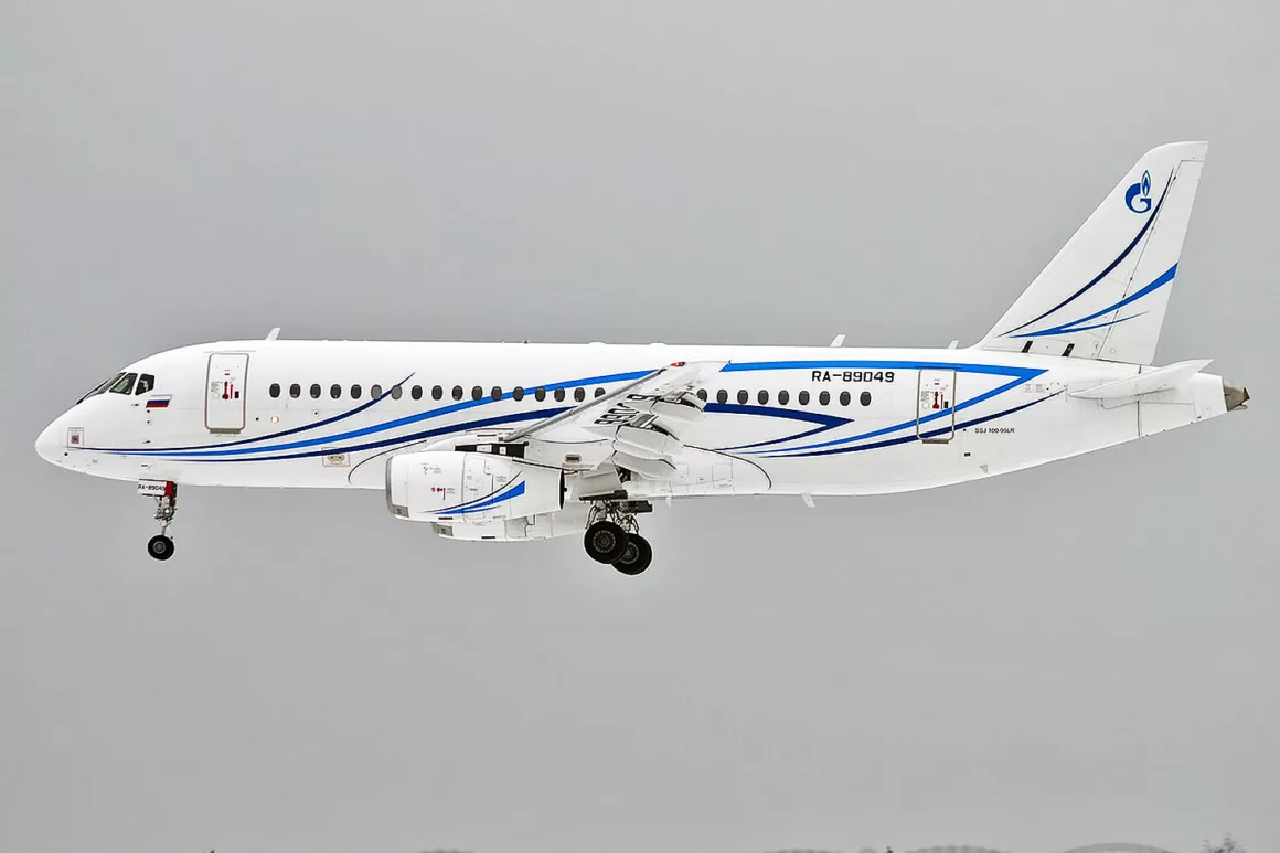 Gazpromavia SuperJet 100 registration RA-89049