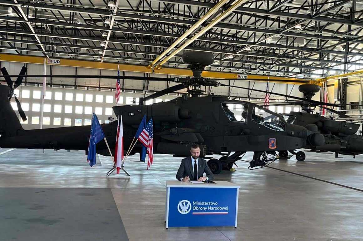 Poland sign agreement for 96 AH-64E Apache helicopters