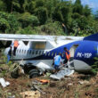 Trigana Air ATR 42-500 after the runway excursion