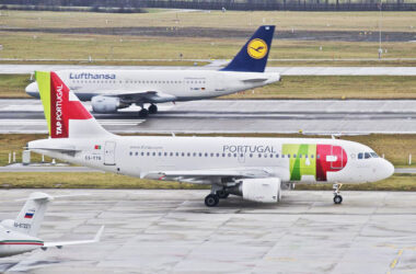 Lufthansa and TAP aircraft