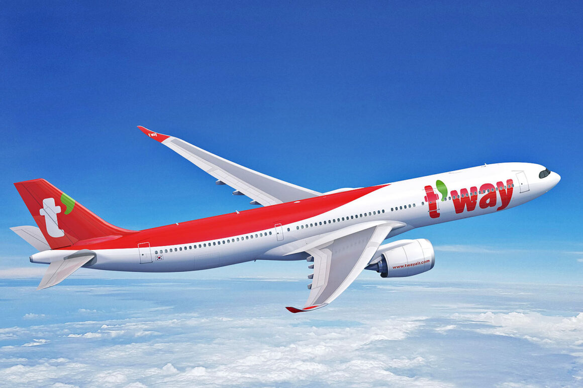 T'Way Air A330neo renderings