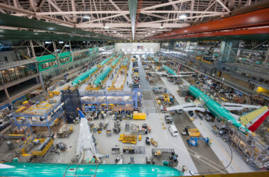 Boeing Renton assembly line