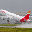 Iberia's first A321XLR takes off from Hamburg