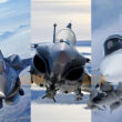 F-16, Rafale and Gripen fighters