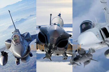 F-16, Rafale and Gripen fighters