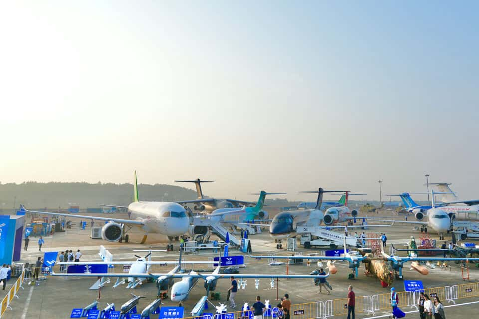 COMAC aircraft at Zhuhai