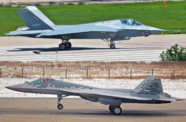 J-35 and Su-57 stealth fighters