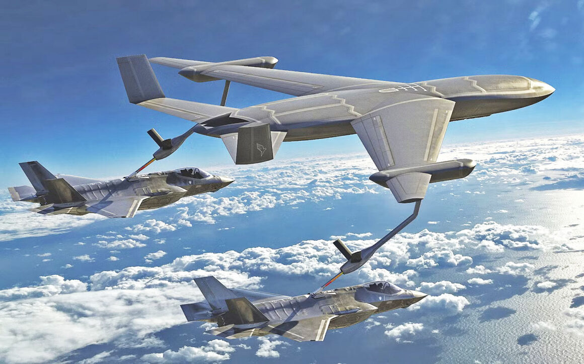 Stealth unmanned tanker concept for the USAF