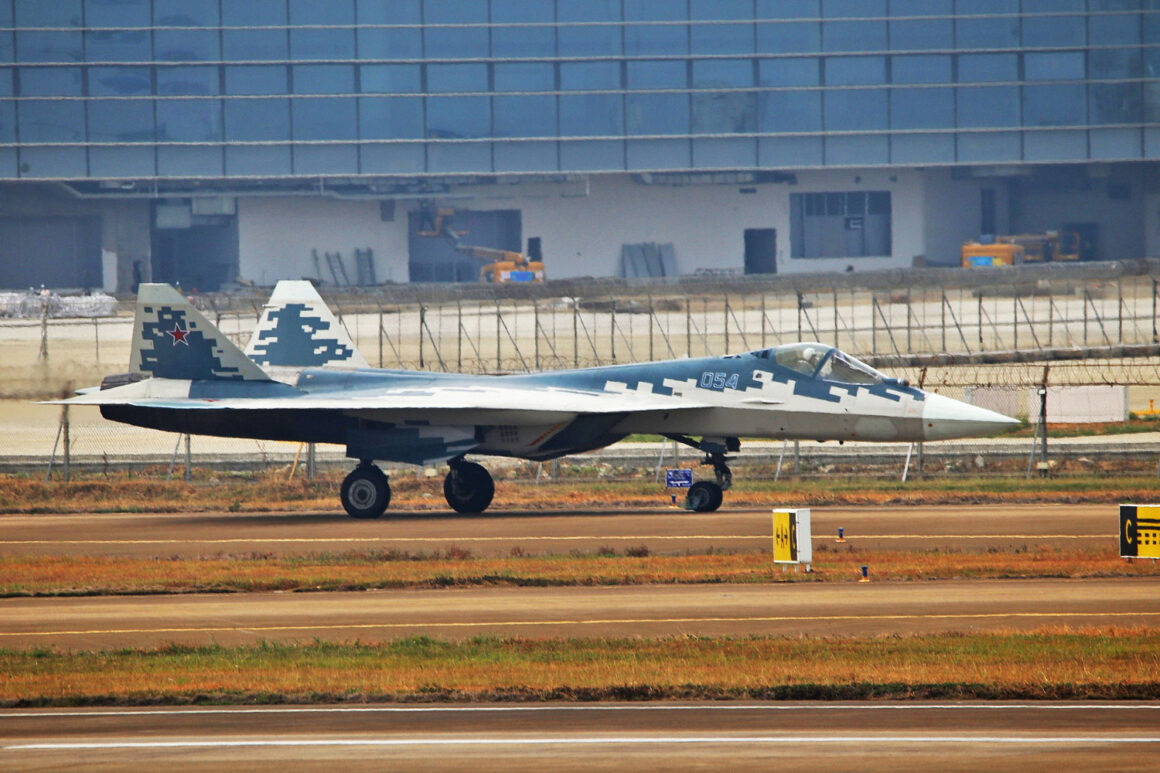 Sukhoi Su-57 fighter in China