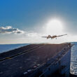 The Bayrakter TB3 UAV takes off from the Sky Ramp of the aircraft carrier Anadolu