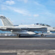 F/A-18F Super Hornet takes off from aircraft carrier Harry S. Truman