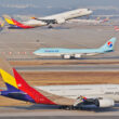 Korean Air and Asiana Airlines aircraft