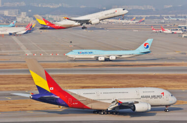 Korean Air and Asiana Airlines aircraft