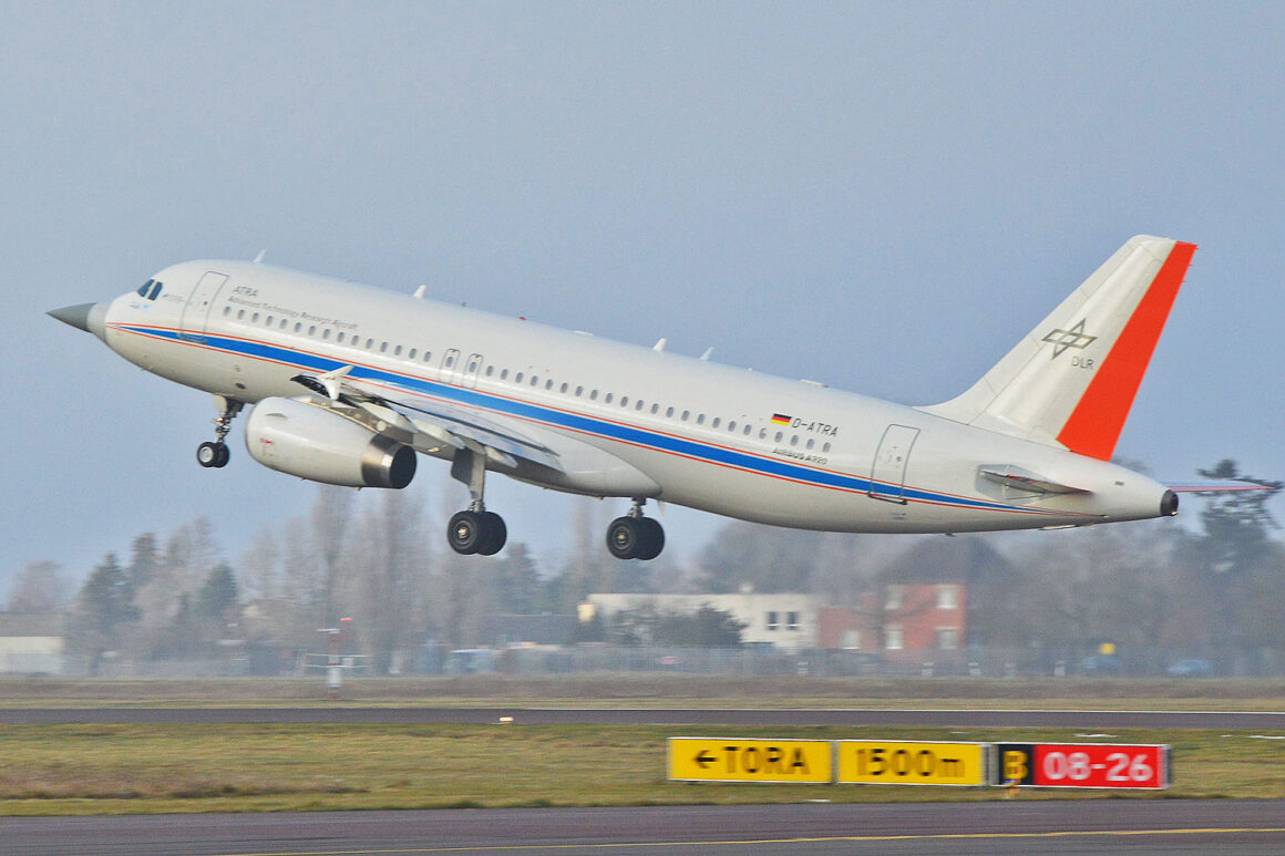 DLR Airbus A320 ATRA with the new nose