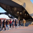 Illegal immigrants are loaded onto a U.S. Air Force C-17