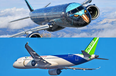 The E195-E2 and C919 aircraft