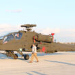 One of the AH-64E Apaches delivered to the British Army