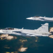 Swedish Saab Gripen fighters